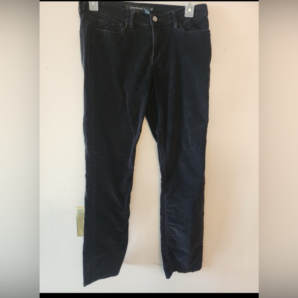 Calvin Klein low rise Corduroy Pants Straight Leg Black Women’s size 10